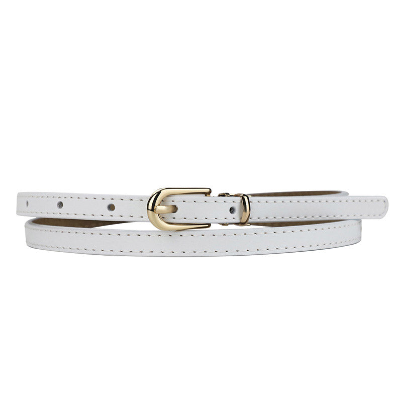 Cinto Feminino Slim Elegant, Branco - MERADISE 