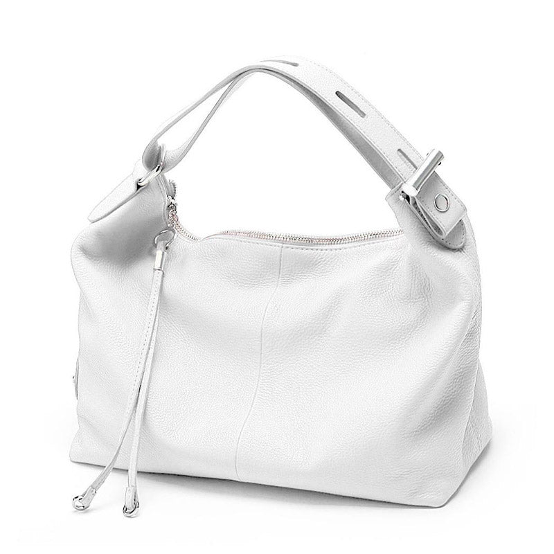 Bolsa de Couro Feminina Amara, Branca - Meradise 