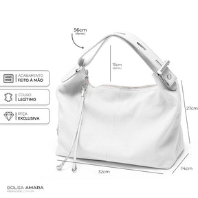 Bolsa de Couro Feminina Amara - Meradise 5