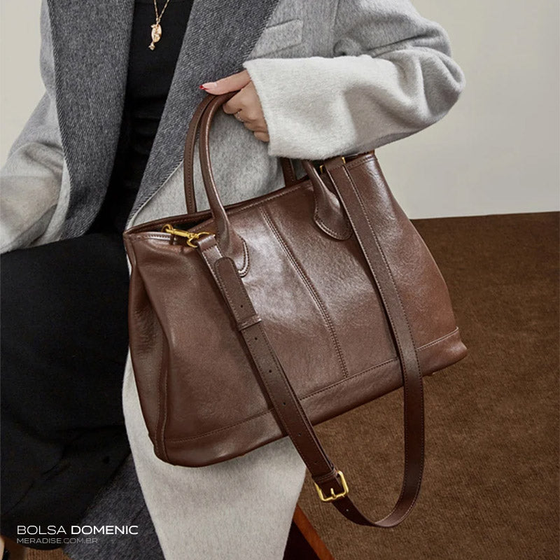 Bolsa de Couro Feminina Domenic - MERADISE, Foto 7