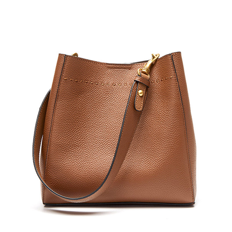 Bolsa de Couro Feminina Odelia, Marrom - MEradise 