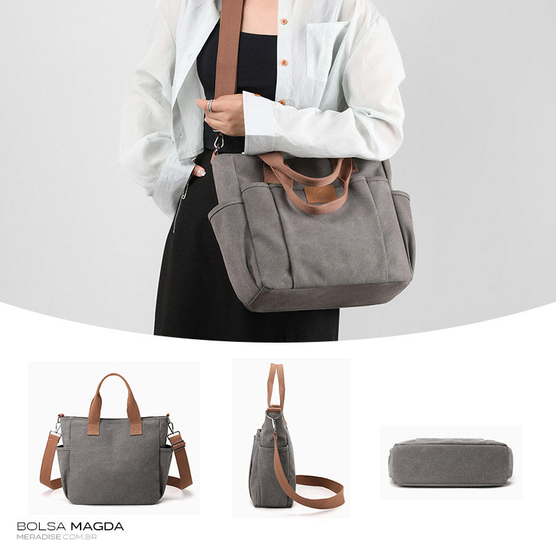 Bolsa de Lona Feminina Magda - Meradise 5