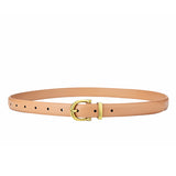 Cinto de Couro Feminino Grace, Khaki - MERADISE 
