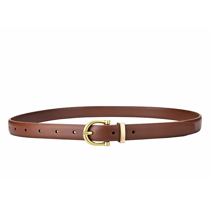 Cinto de Couro Feminino Grace, Marrom - MERADISE 