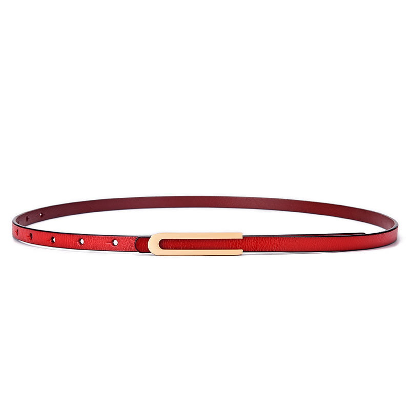 Cinto Feminino Slim Scarlet, Vermelho - MERADISE 