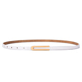 Cinto Feminino Slim Scarlet, Branco - MERADISE 
