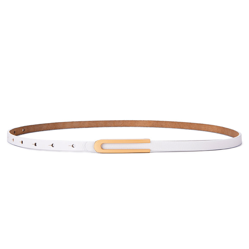 Cinto Feminino Slim Scarlet, Branco - MERADISE 
