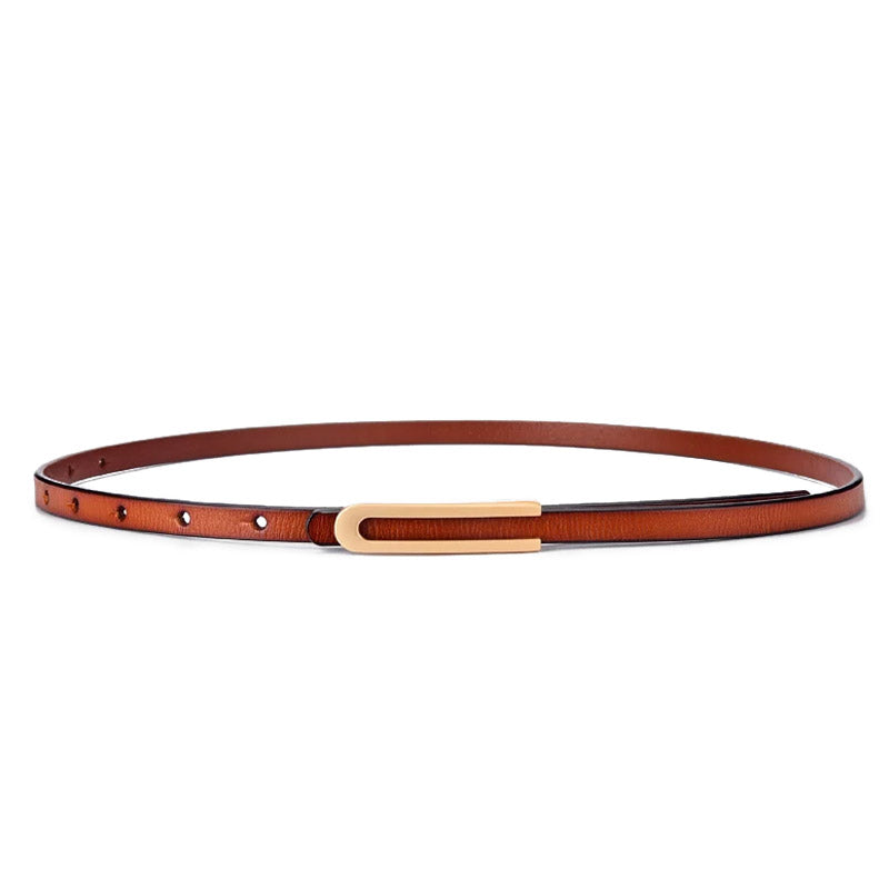 Cinto Feminino Slim Scarlet, Marrom - MERADISE 