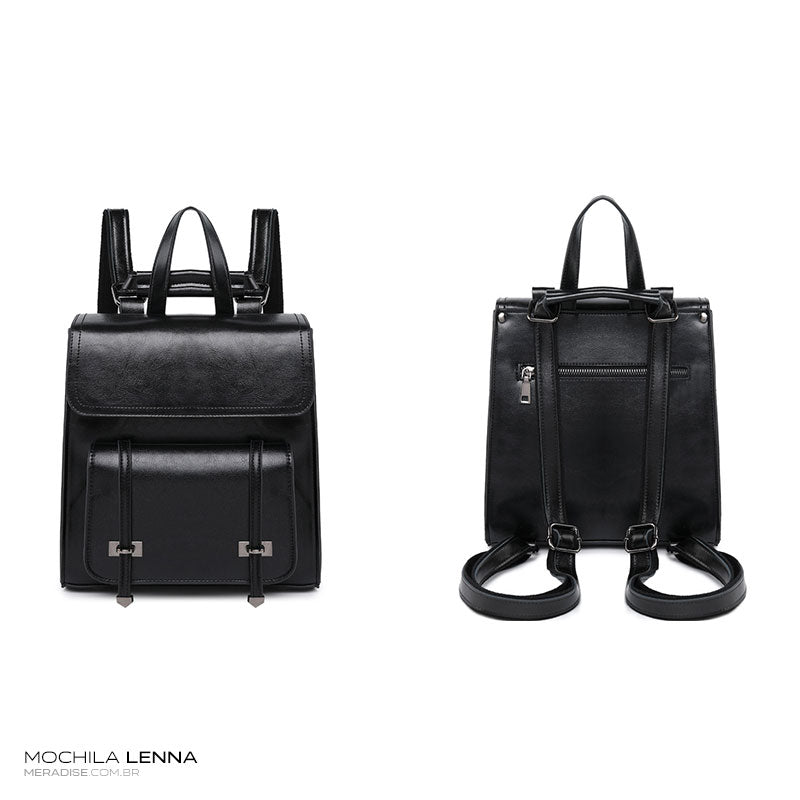 Mochila de Couro Feminina Lenna - MERADISE 4