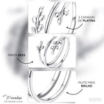 Anel Feminino Folhas Ajustável, Prata 925 - Meradise 4