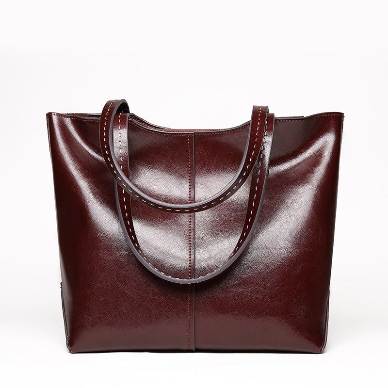 Bolsa de Couro Feminina Beatriz, Coffe - Meradise 
