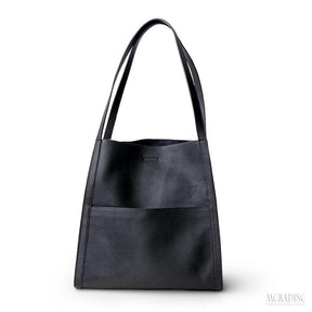 Bolsa de Couro Feminina Dahven, Preta - Meradise 