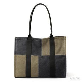 Bolsa de Lona Feminina Chess, Verde Musgo - Meradise 