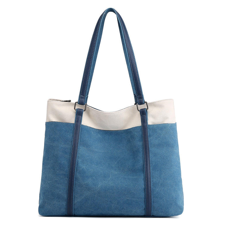 Bolsa de Lona Feminina Chloe, Azul - Meradise 