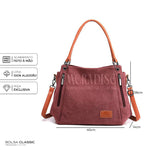 Bolsa de Lona Feminina Classic, Marsala - Meradise 5