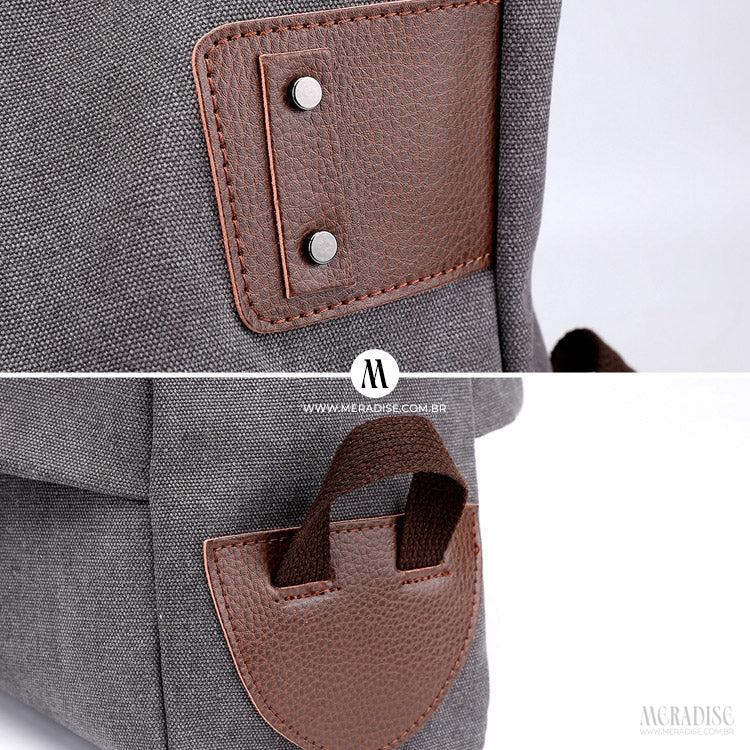 Bolsa de Lona Feminina Ladie, Cinza - Meradise 5
