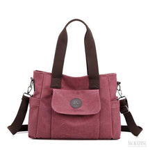 Bolsa de Lona Feminina Perla, Vinho - Meradise 