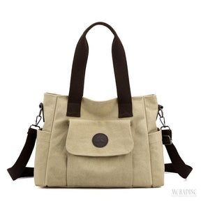 Bolsa de Lona Feminina Perla, Khaki - Meradise 