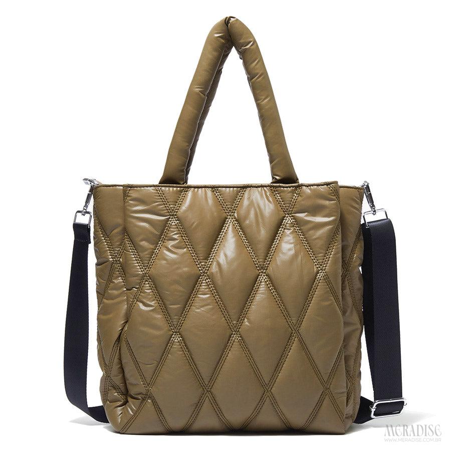 Bolsa de Nylon Feminina Karen, Verde Militar - Meradise 