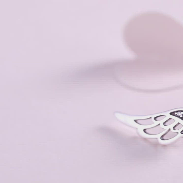 brinco-feminino-pequeno-asas-prata-s925 - Meradise  2