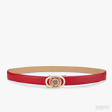 Cinto Feminino Couro Legítimo William Polo - Modelo Elegant, Vermelho - Meradise 2