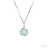Colar Feminino Sol de Veneza Prata 925 - Meradise 