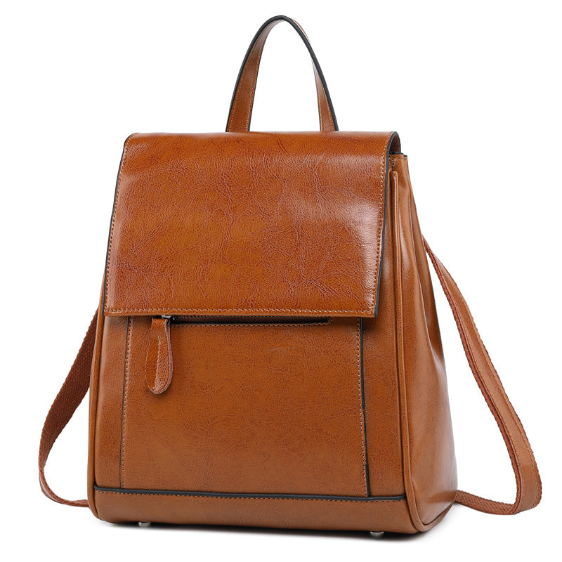 Mochila de Couro Feminina Isabel, Marrom - Meradise 