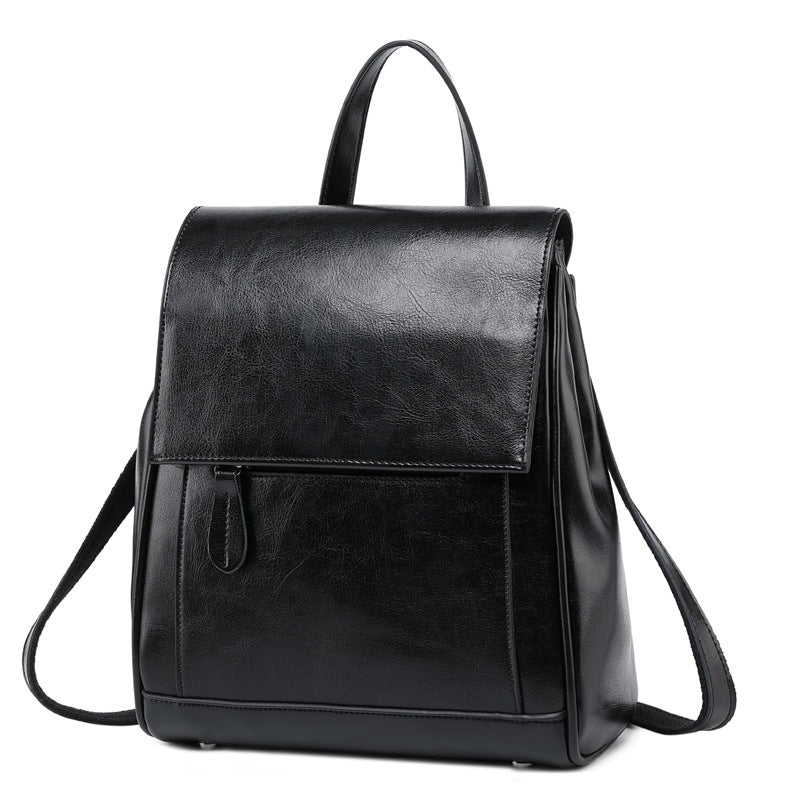 Mochila de Couro Feminina Isabel, Preta - Meradise 