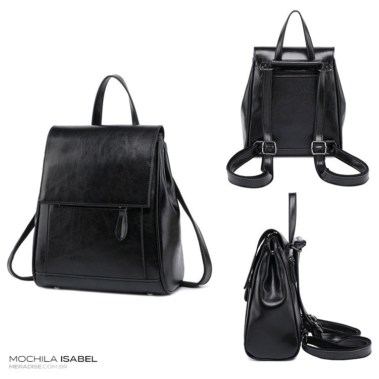 Mochila de Couro Feminina Isabel - Meradise  3