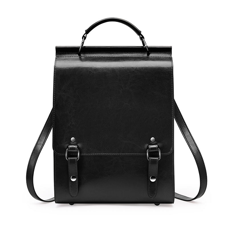 Mochila de Couro Feminina Jasmim, Preta - Meradise 