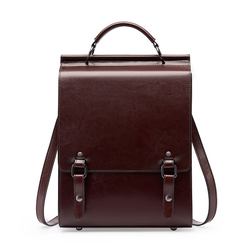 Mochila de Couro Feminina Jasmim, Coffe - Meradise 