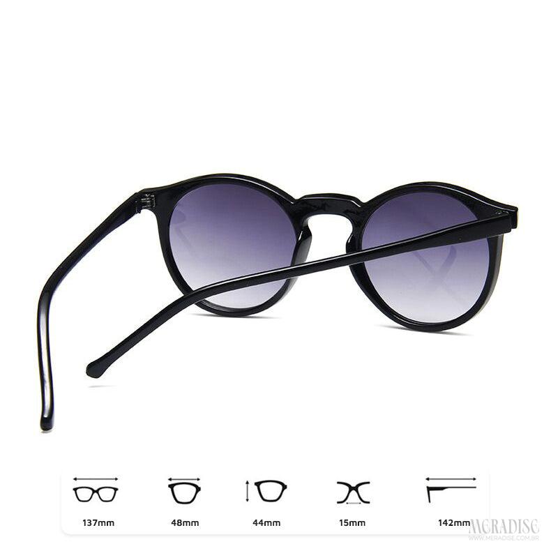 Óculos de Sol Classic UV400, Preto - Meradise 4