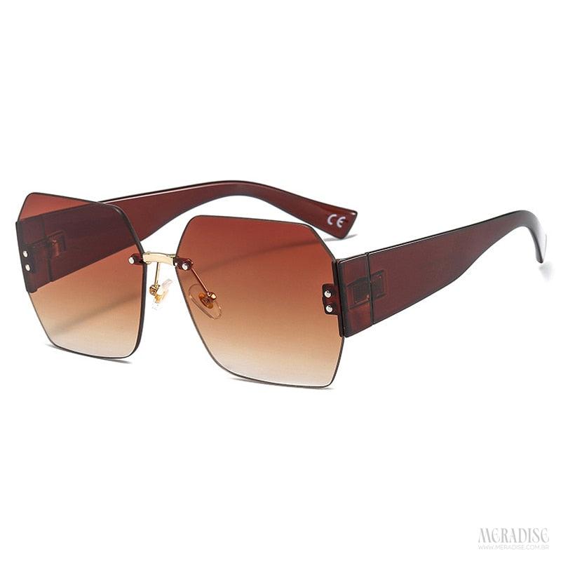 Óculos de Sol Feminino London UV400, Marrom - Meradise 