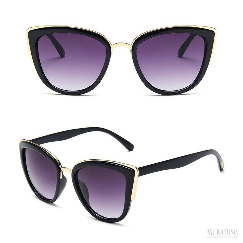 Óculos de Sol Feminino Feline UV400, Preto - Meradise 2