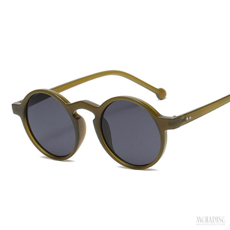 Óculos de Sol Feminino Glamour UV400, Verde Musgo - Meradise 