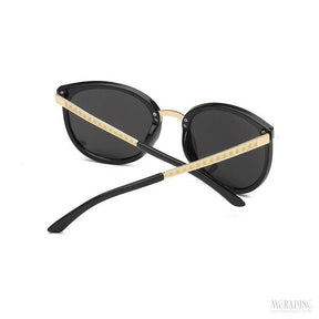 Óculos de Sol Feminino Luxury UV400, Preto - Meradise 24