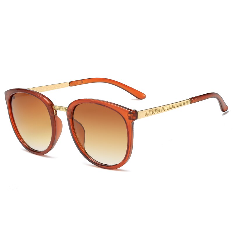 Óculos de Sol Feminino Luxury UV400, Marrom - Meradise 23