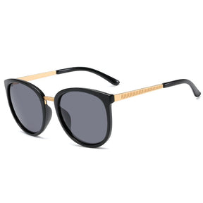 Óculos de Sol Feminino Luxury UV400, Preto - Meradise 23