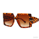 Óculos de Sol Feminino Glamour UV400, Tartaruga - Meradise 