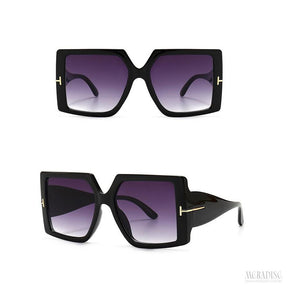 Óculos de Sol Feminino Glamour UV400, Preto - Meradise 2