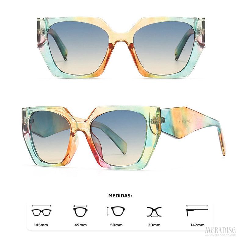 Óculos de Sol Feminino Revelle UV400, Colorido - Meradise 2