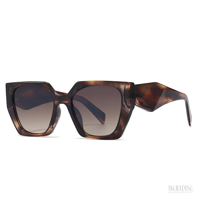 Óculos de Sol Feminino Revelle UV400, Marrom - Meradise 