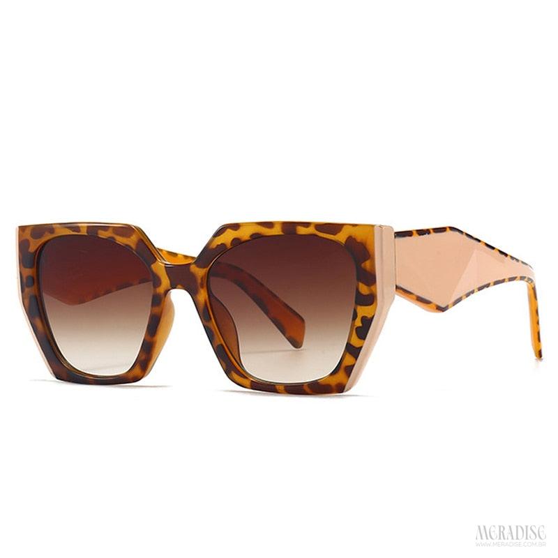 Óculos de Sol Feminino Revelle UV400, Tartaruga - Meradise 