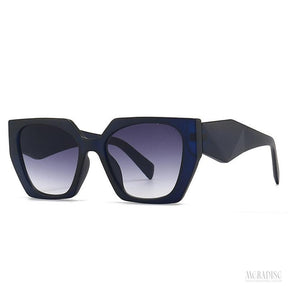 Óculos de Sol Feminino Revelle UV400, Azul Escuro - Meradise 