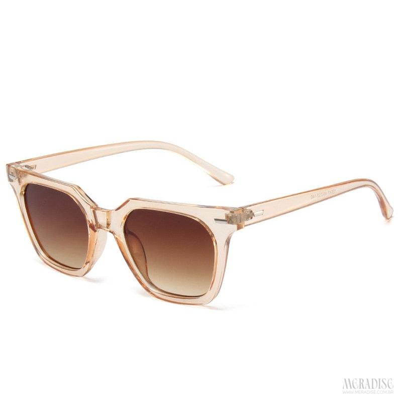 Óculos de Sol Feminino Tulip UV400, Champagne - Meradise 