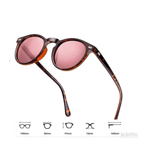 Óculos de Sol Premium Royal UV400, Rosa/Tartaruga - Meradise  2