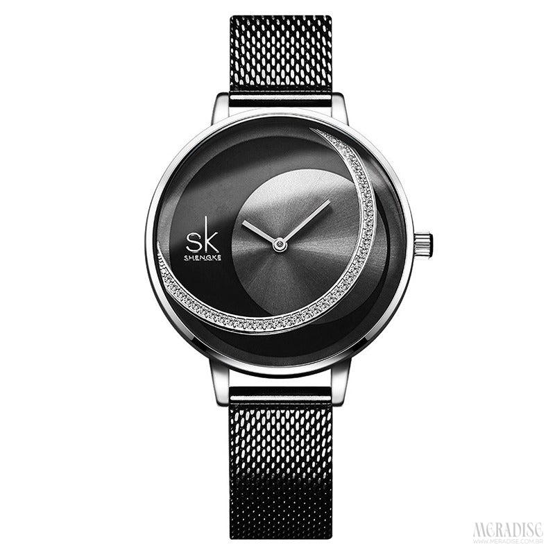 Relógio Feminino Dulce Wendy, Preto - Meradise 