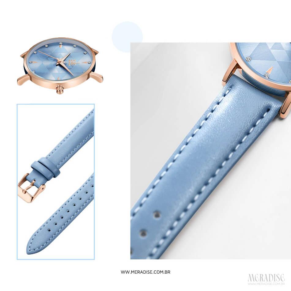 Relógio Feminino Sandra Kenley, Azul Claro - Meradise 4